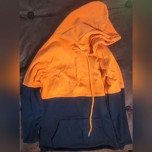 Hoodie/men/orange-black